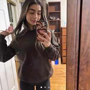 brown hoodie size small